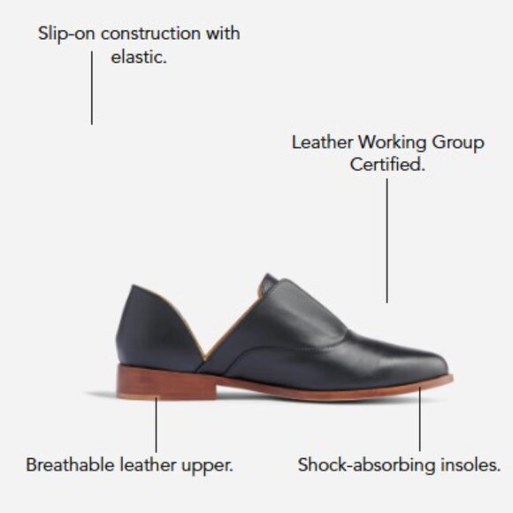 Nisolo Emma d'Orsay Leather Oxford Slip-On - Women's 7 - Picture 15 of 16